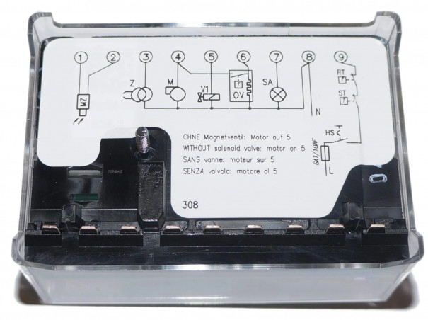 Relé de aceite combustible Satronic TF834.3 (reemplaza al TF874)