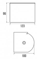 Distributeur de papier WC avec couvercle Inox poli brillant