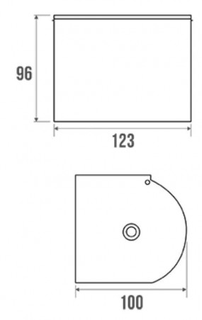 Distributore di carta igienica con coperchio Acciaio inox lucido