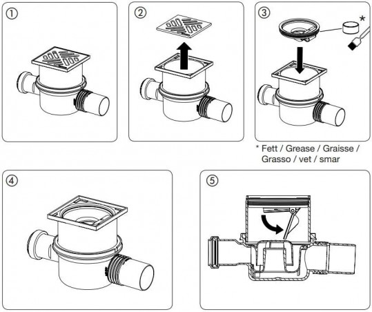 Dispositivo de control de olores multistop, sistema 100