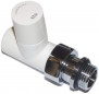 Radiator valve 15 x 21 right white