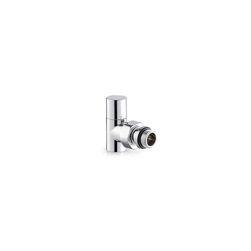 Radiator tap 15 x 21 angle chrome