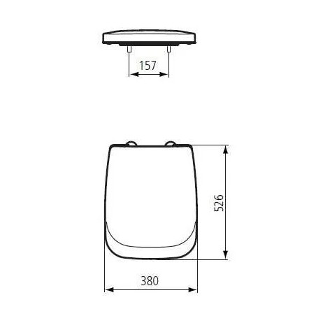 Sedile WC CONCA bianco