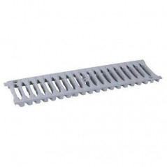 Grille de caniveau A15, 50x20cm gris clair