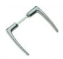 Polished aluminium double cantilever door handle