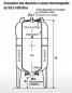 Blasenballon vertikaler Booster 200 Liter (10 Bar max.)