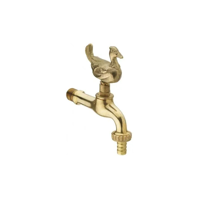 Decorative garden tap with duck pattern M1/2-M3/4