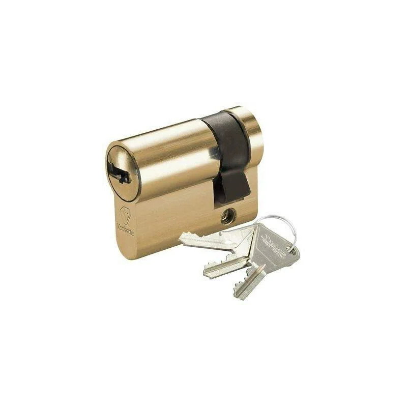 Brass half cylinder for garage door 30x10