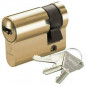 Brass half cylinder for garage door 30x10