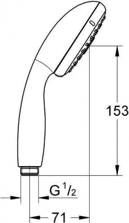 Handbrause 3-strahlig Tempesta 100