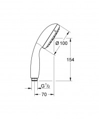 Doccia Tempesta 100 a 2 getti