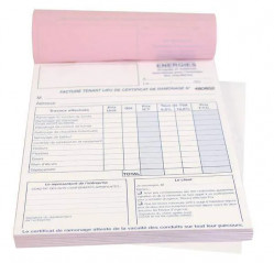 Carnet de ramonage 50 feuillets