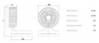 NORDIK VENT table fan, adjustable 