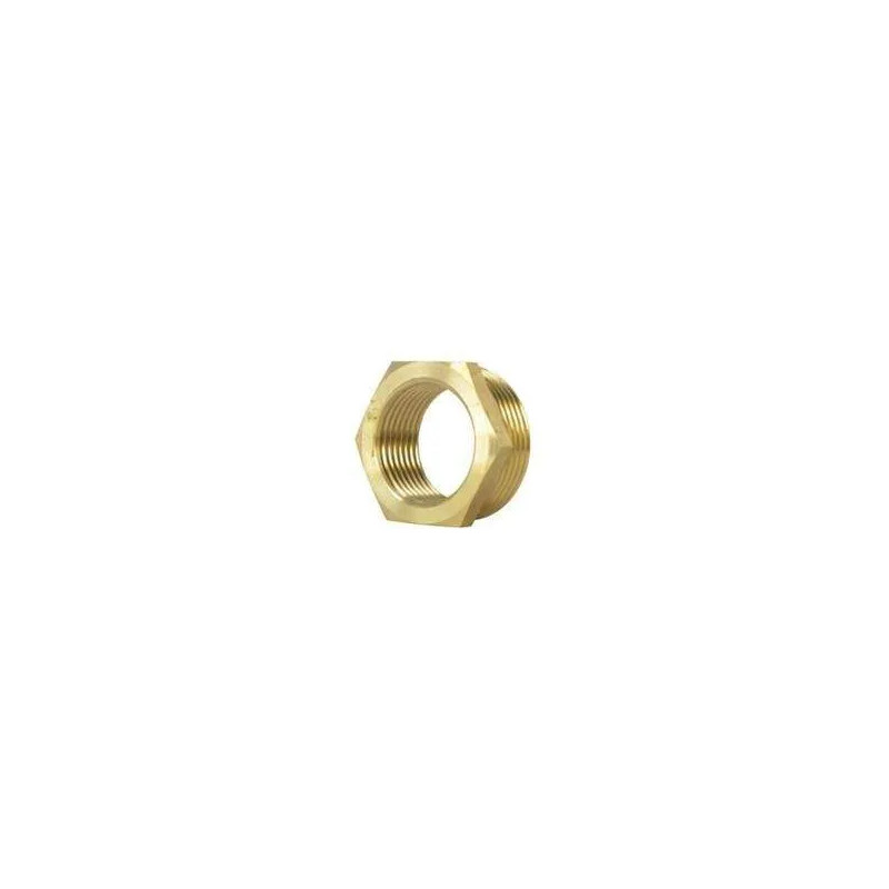 Brass reducer with external flats 26x34/20x27 (Male/Female)