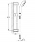 Ensemble barre de douche Tempesta II 2 jets, 600 mm