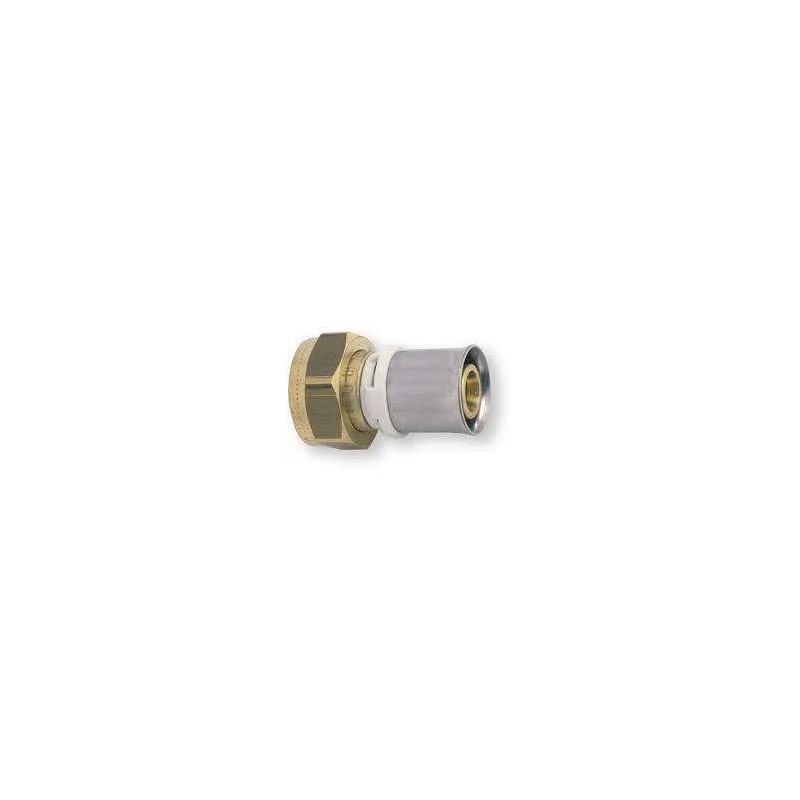 Brass multi-layer fixed female coupling 20x27/26mm