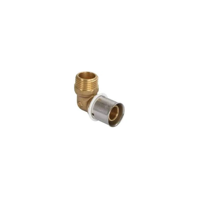 Multilayer brass elbow type Radial male 20x27/20mm