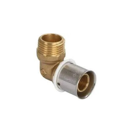 Multilayer brass elbow type Radial male 20x27/20mm