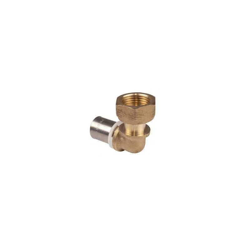 Elbow brass multi-layer nut female 20x27/20mm