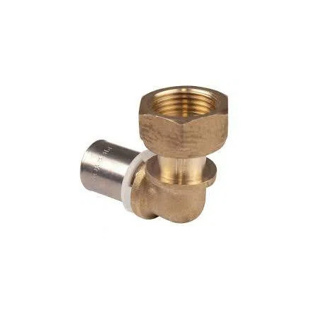 Elbow brass multi-layer nut female 20x27/20mm