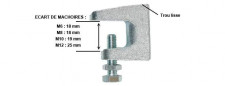 Beam clamp, agrip rod with smooth hole for rod diameter 6 mm