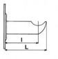 Cast iron radiator support Curtain type 135 mm white epoxy