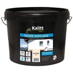 Peinture façade acrylique ton pierre 10L - KALITT