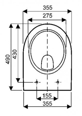 Pack cuvette suspendue court Prima avec abattant standard