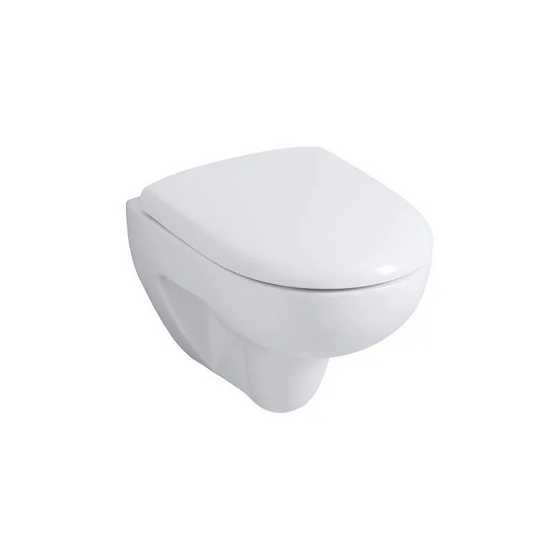 Prima short wall mounted toilet pack with standard seat