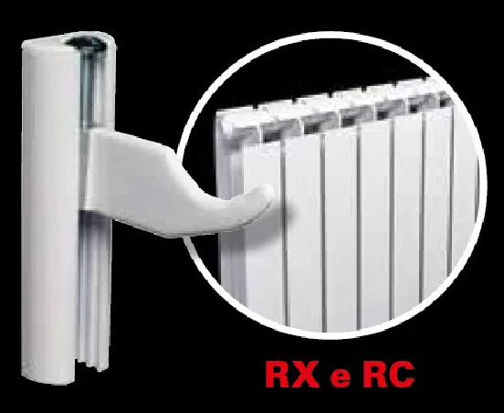 2 RC brackets for aluminium radiators, hollow body mountings