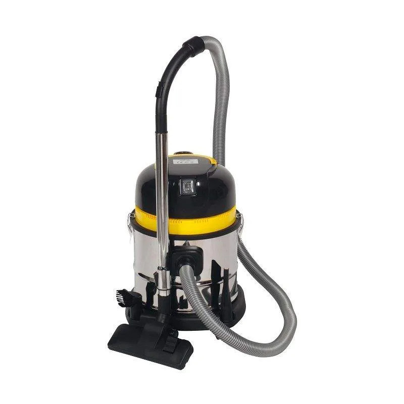 Vacuum cleaner 15 liters stainless steel tank water and dust 1200W