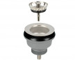 Sink basket drain grey d.86 for 60mm hole