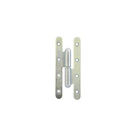 Hinge Paris round end 80x40 straight zinc 