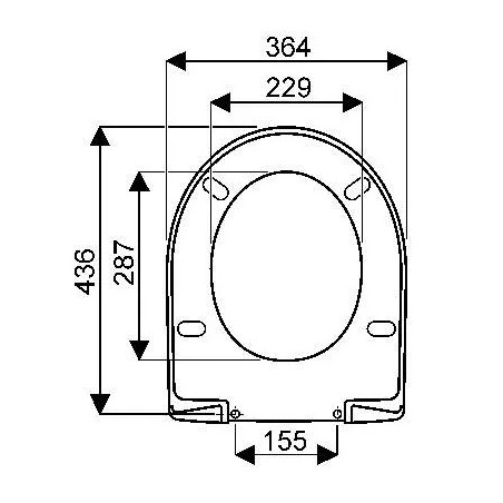 Asiento del inodoro ALLIA Prima 1