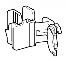 Clip de fixation robinet flotteur Geberit type 380 et réservoir à encastrer Sigma