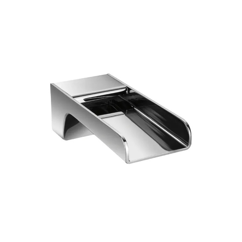 DAX OPEN FALL wall-mounted waterfall spout, chrome finish