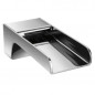 DAX OPEN FALL wall-mounted waterfall spout, chrome finish