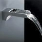 DAX OPEN FALL wall-mounted waterfall spout, chrome finish