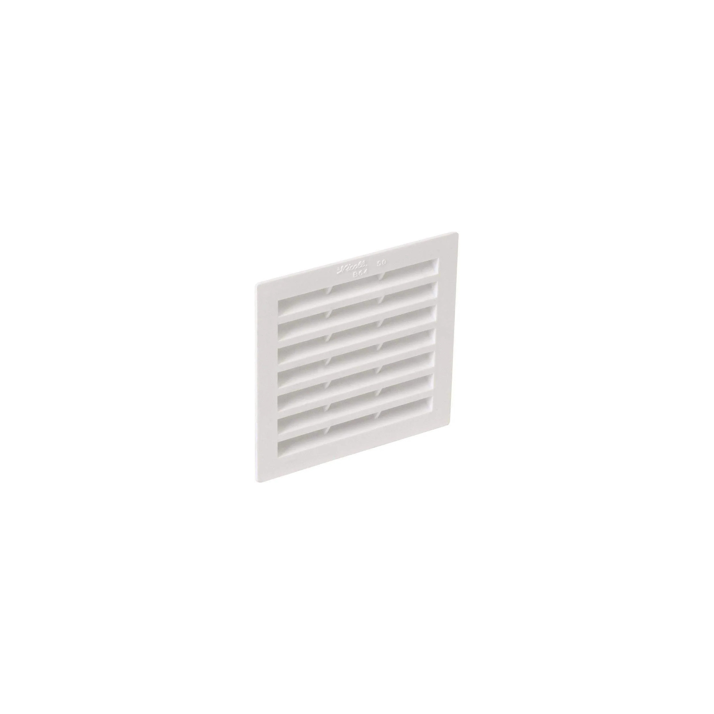 Grille carré 100 x 100, blanche avec moustiquaire