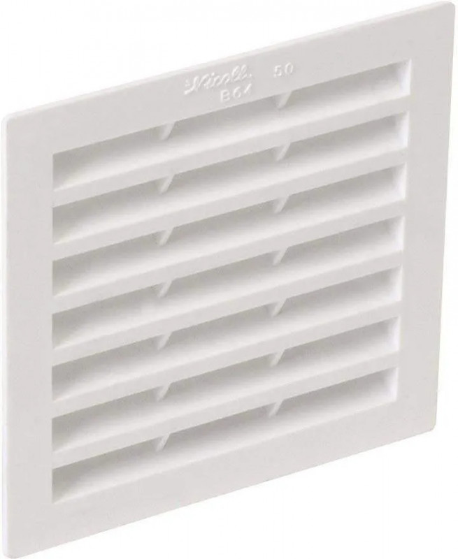 Grille carré 100 x 100, blanche avec moustiquaire