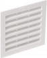 Grille carré 100 x 100, blanche avec moustiquaire