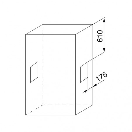  Penderie rabattable pour armoire 452 à 600mm