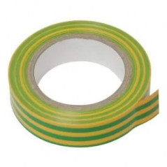 Cinta aislante 10 m x 15 mm Amarillo/Verde