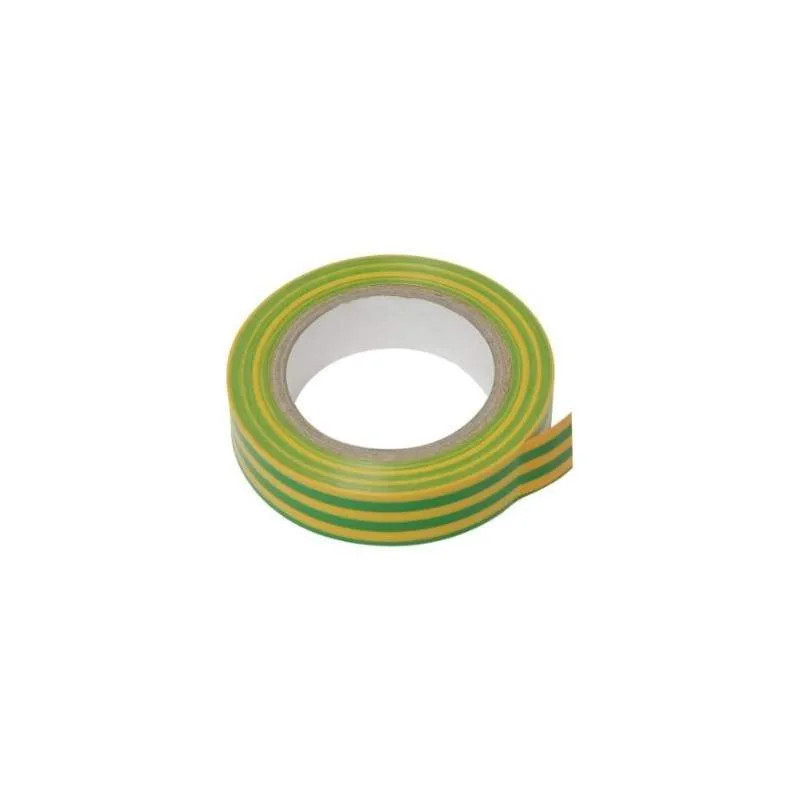 Cinta aislante 10 m x 15 mm Amarillo/Verde