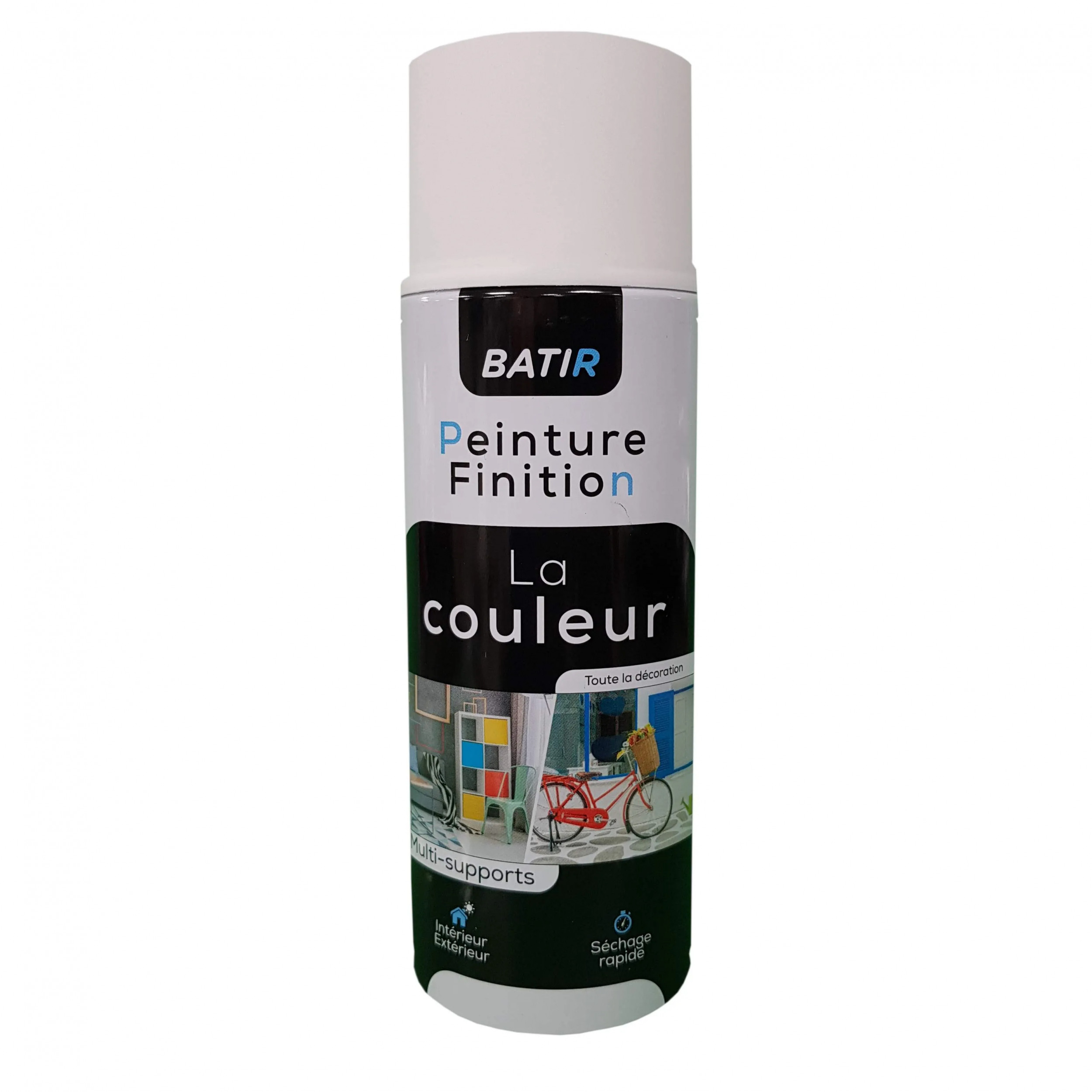 Mástil de pintura en aerosol 400ml, blanco, RAL 9010