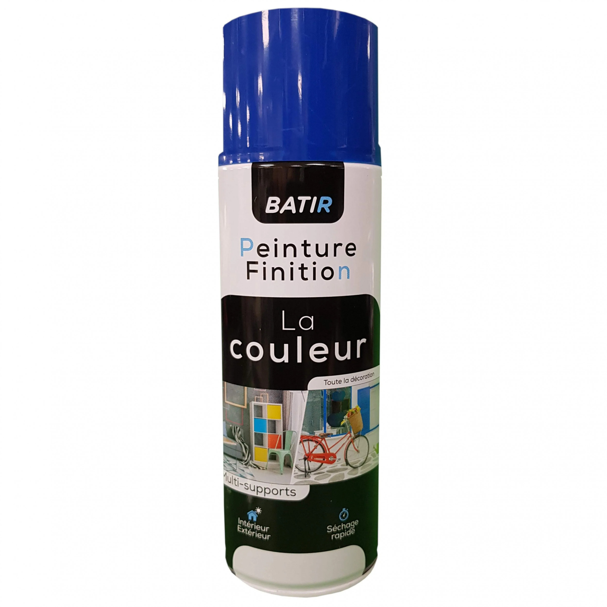 Aérosol peinture brillant 400ml, bleu gentiane, RAL 5010