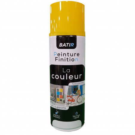 Aérosol peinture brillant 400ml, jaune, RAL 1023