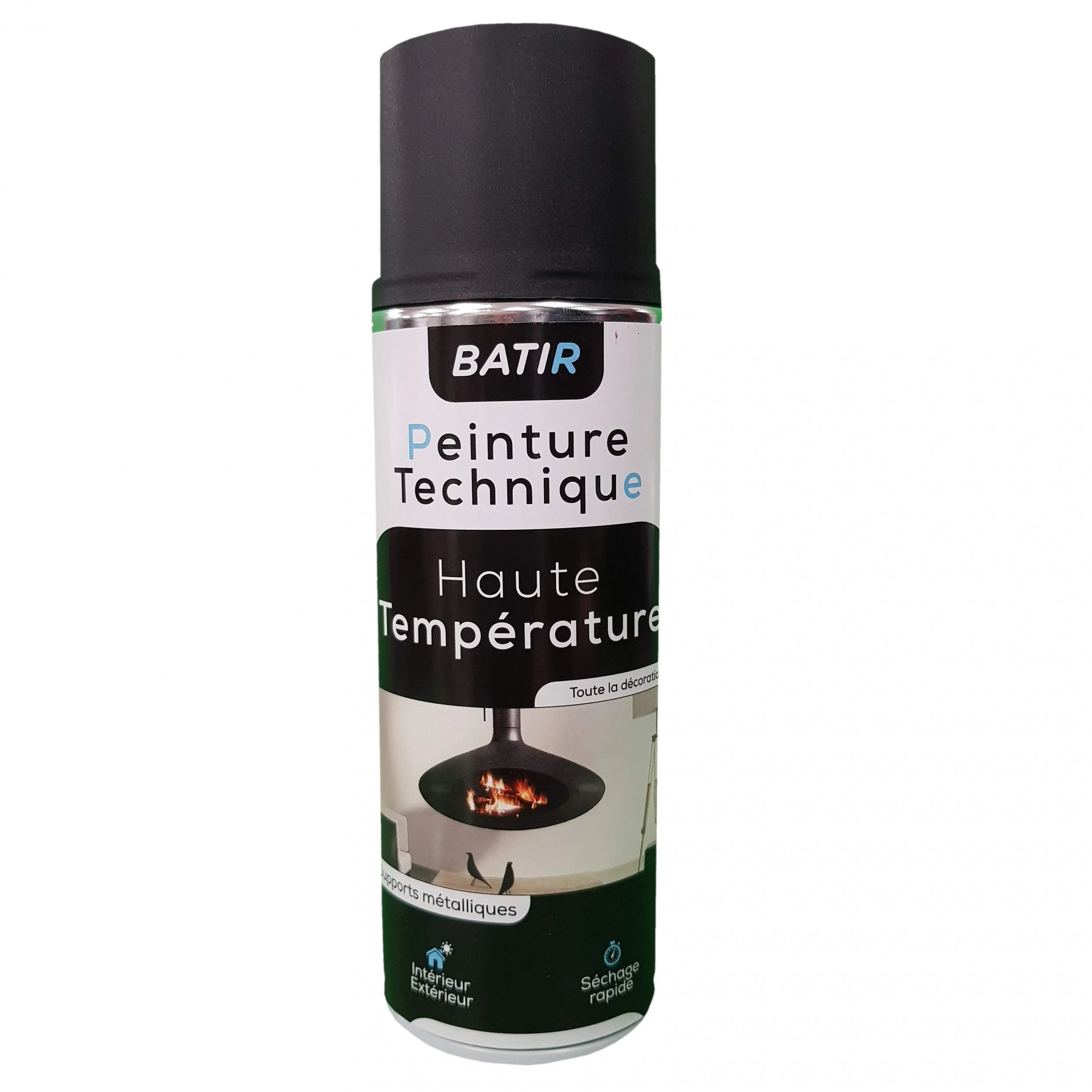 Aerosol de alta temperatura, 400ml, negro