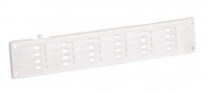 Flat closing grille, 400x40mm, for door sill