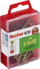 Vis 4 x 30 Power-Fast acier bichromaté empreinte Pozidriv, 50p